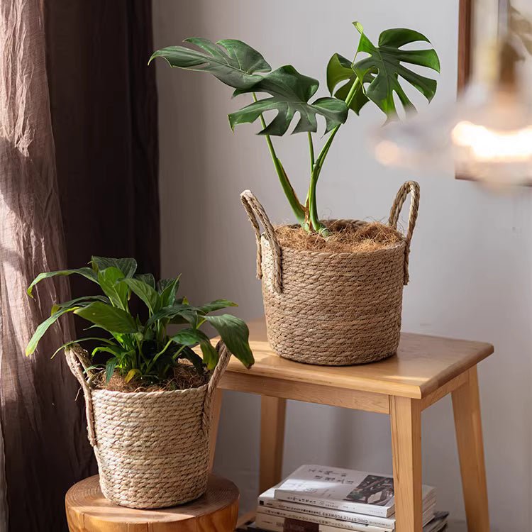 French Country Woven Planter Basket, view 2