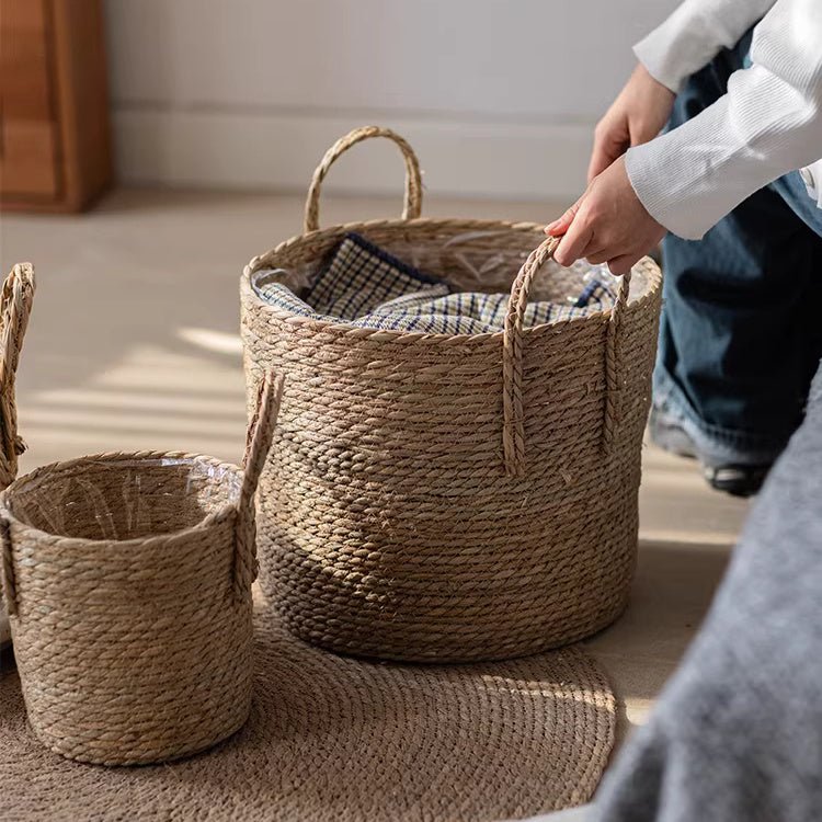 French Country Woven Planter Basket, view 4