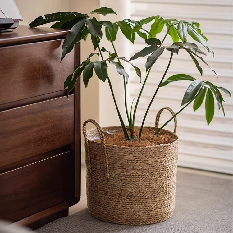 French Country Woven Planter Basket, view 6