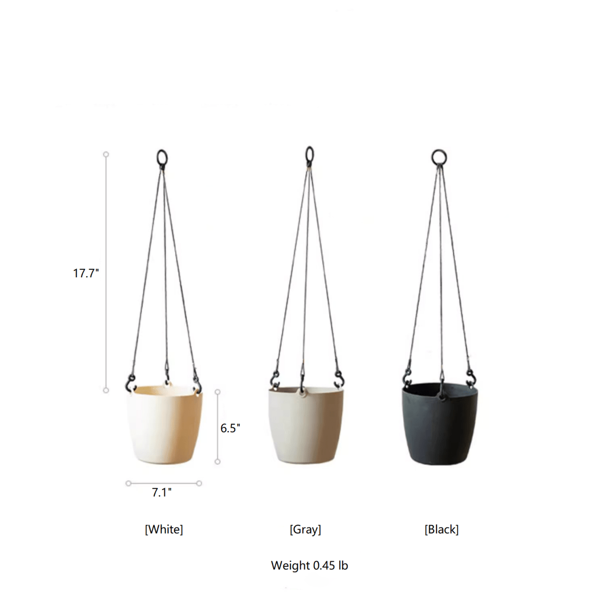 Modern Resin Hanging Planter for Artificial Plants, view 11
