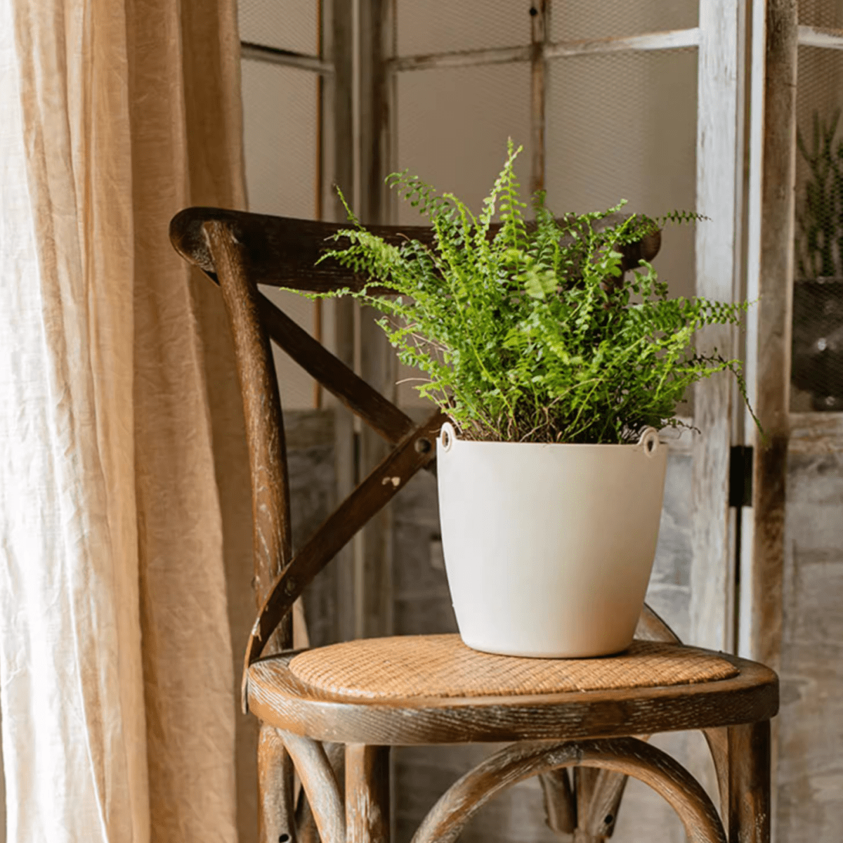 Modern Resin Hanging Planter for Artificial Plants, view 3