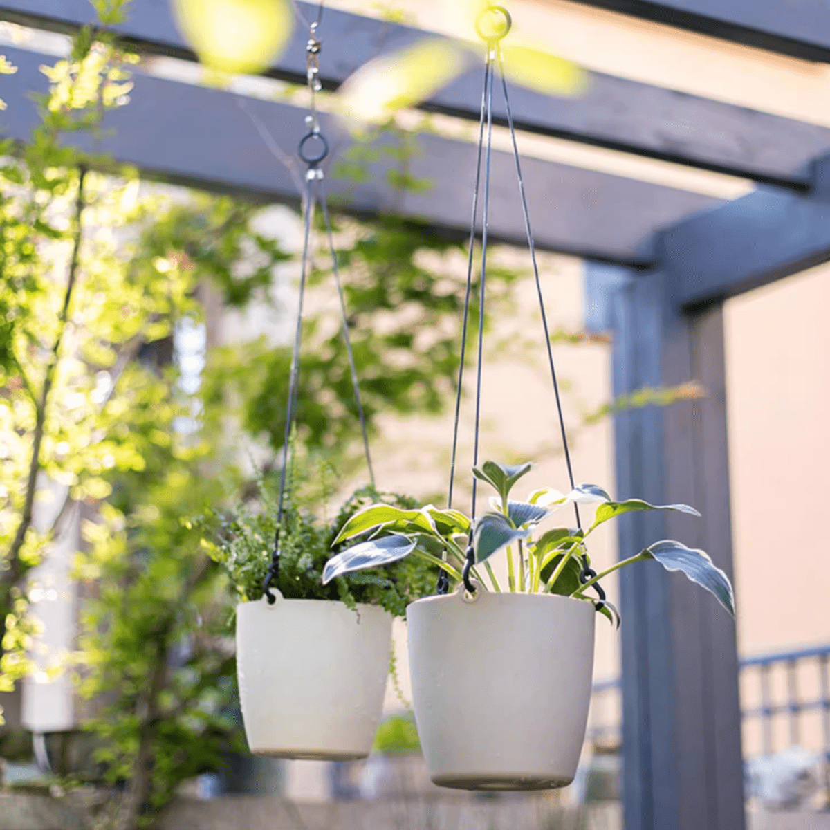 Modern Resin Hanging Planter for Artificial Plants, view 5