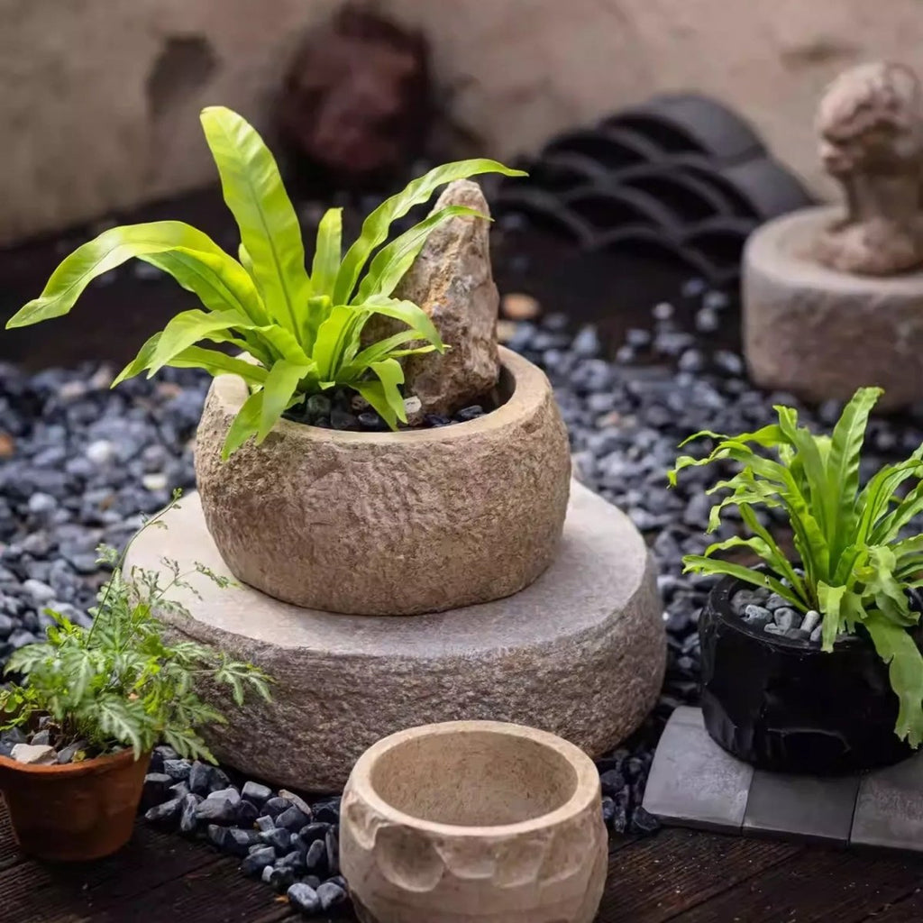 Mesa Cement Pot Planter, view 4