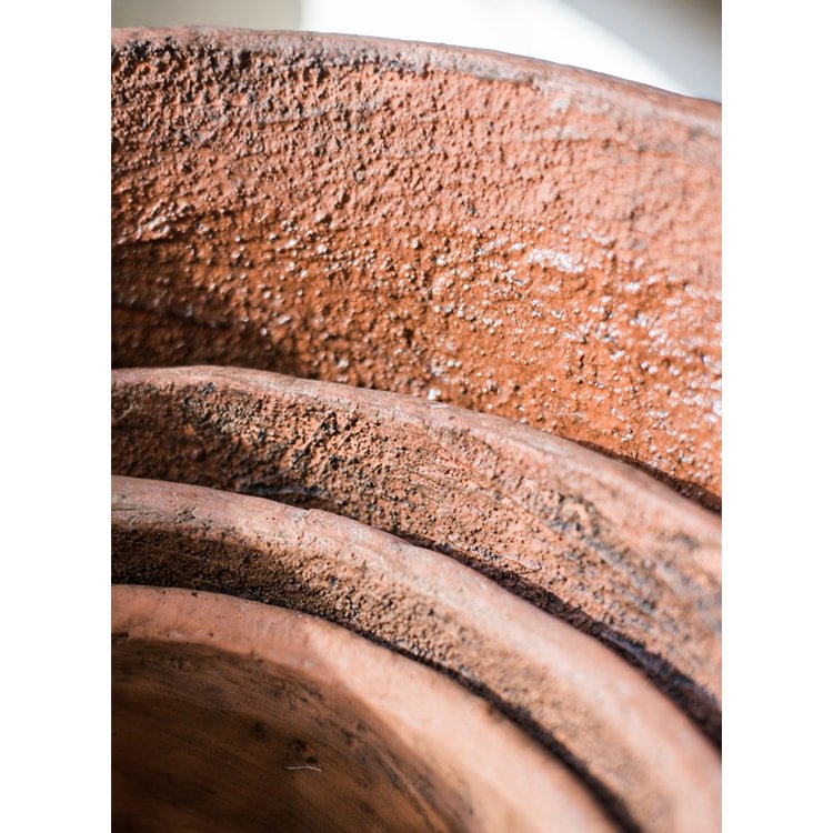 Large Terracotta Red Concrete Planter Pot, view 10