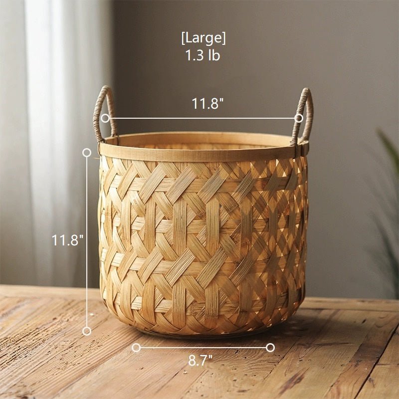 Bamboo Woven Storage Basket, view 10