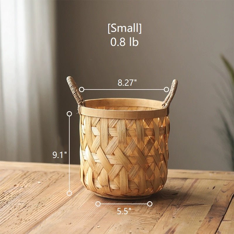 Bamboo Woven Storage Basket, view 8