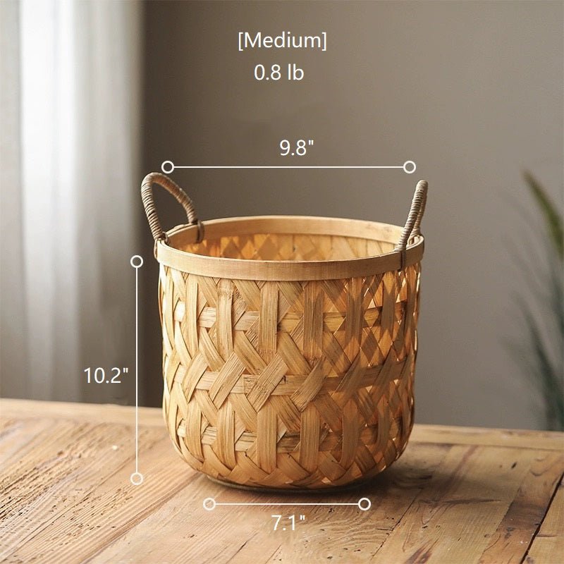 Bamboo Woven Storage Basket, view 9