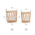 Bohemian Open-Weave Rattan Basket, view 5