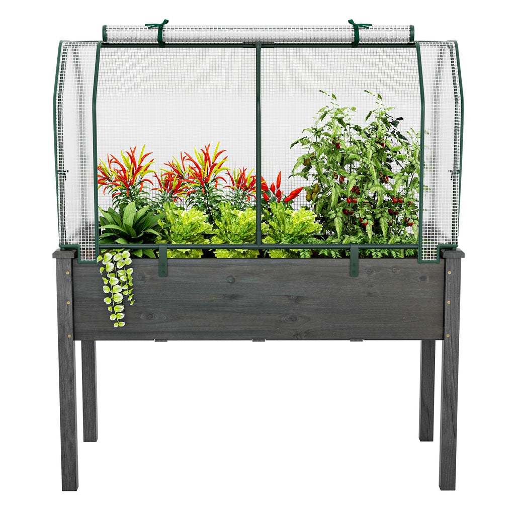47.5 x 21.5 x 24 Inch Mini Greenhouse with Roll-up Zipper Door, view 4