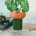 Modern Pedestal Plant Pot, Two-Piece, view 14