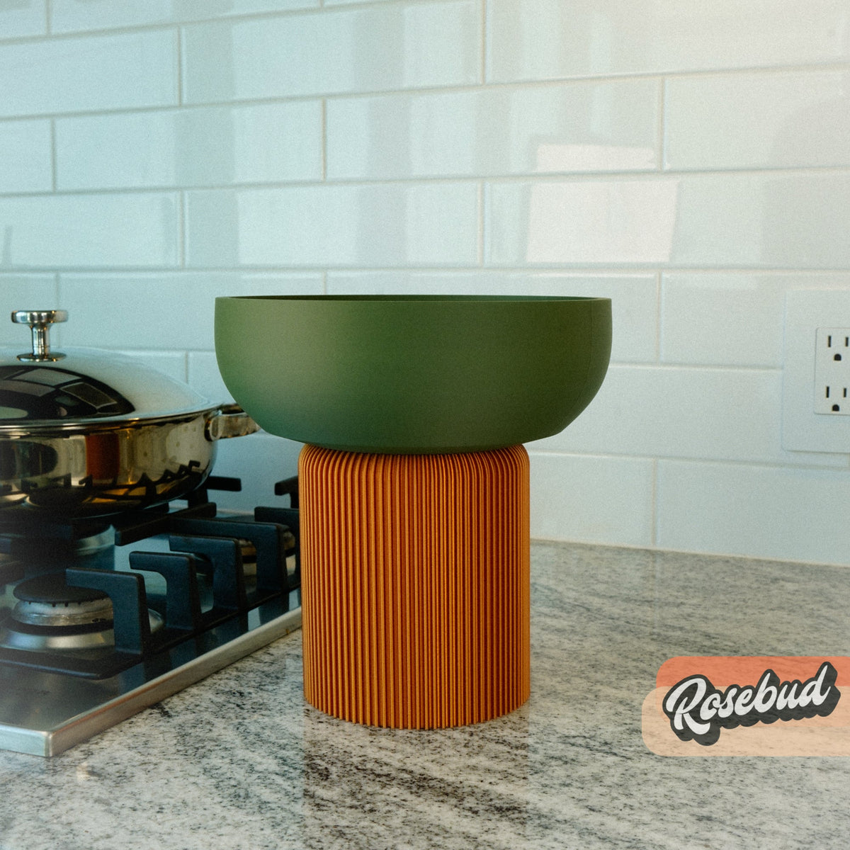 Modern Pedestal Plant Pot, Two-Piece, view 9