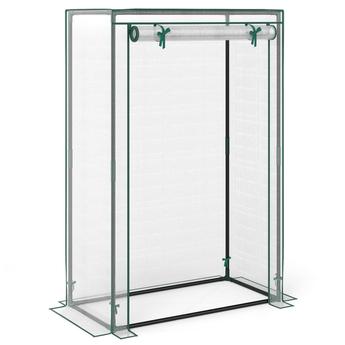 Portable Mini Greenhouse with Roll-Up Zippered Door, view 11