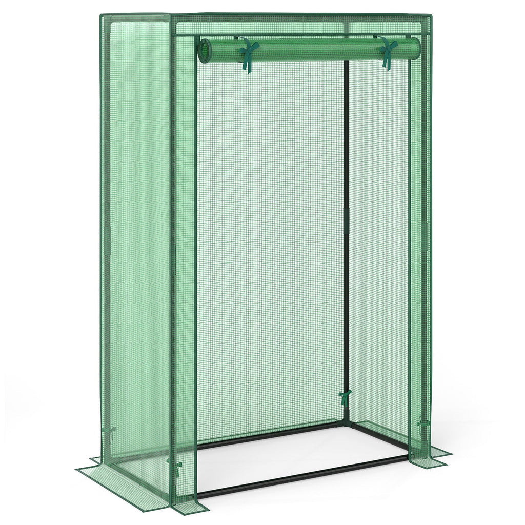 Portable Mini Greenhouse with Roll-Up Zippered Door, view 12