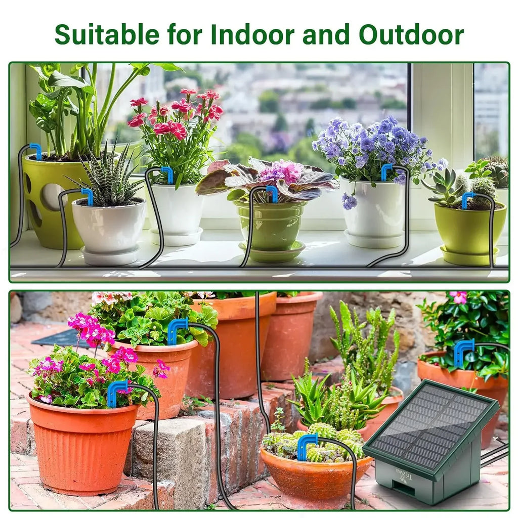 Solar Irrigation System for Garden Balcony Automatic Drip Irrigation System DIY Garden Watering System, view 5