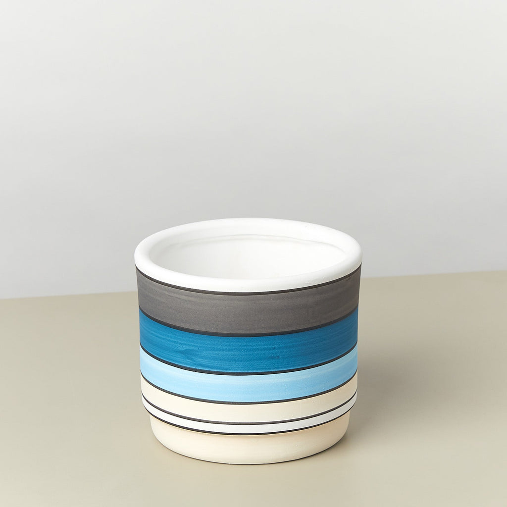 Polychrome Cylinder Pot - 5.5 Inch, view 2