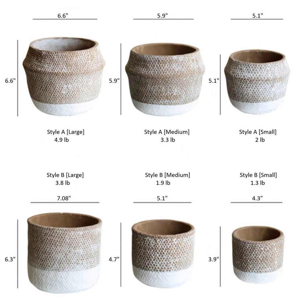 Boho Straw-Look Flower Planter, view 10