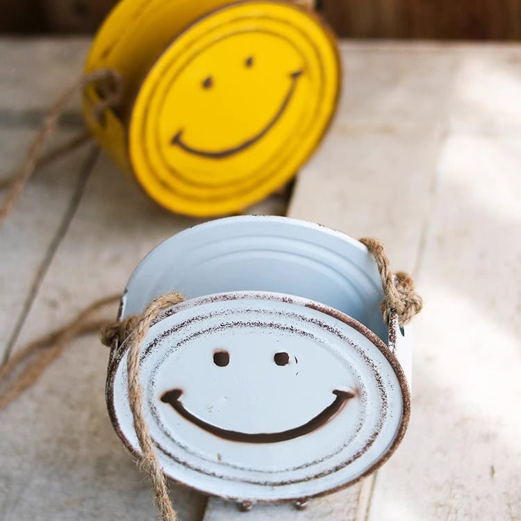 Happy Face Hanging Planter, view 3