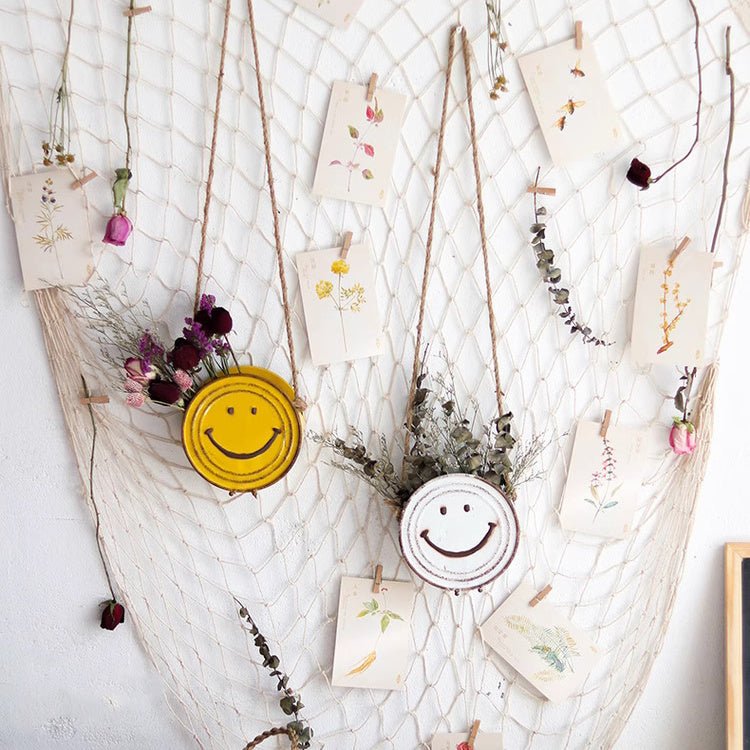 Happy Face Hanging Planter, view 4