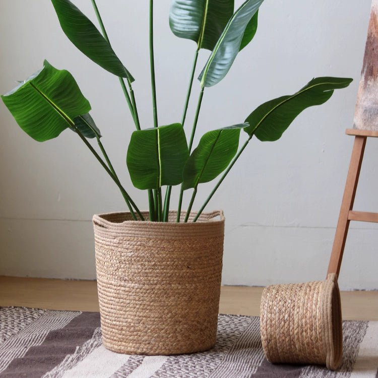 Natural Cylinder Storage and Planter Basket, view 7