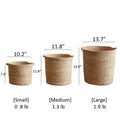 Natural Cylinder Storage and Planter Basket, view 8