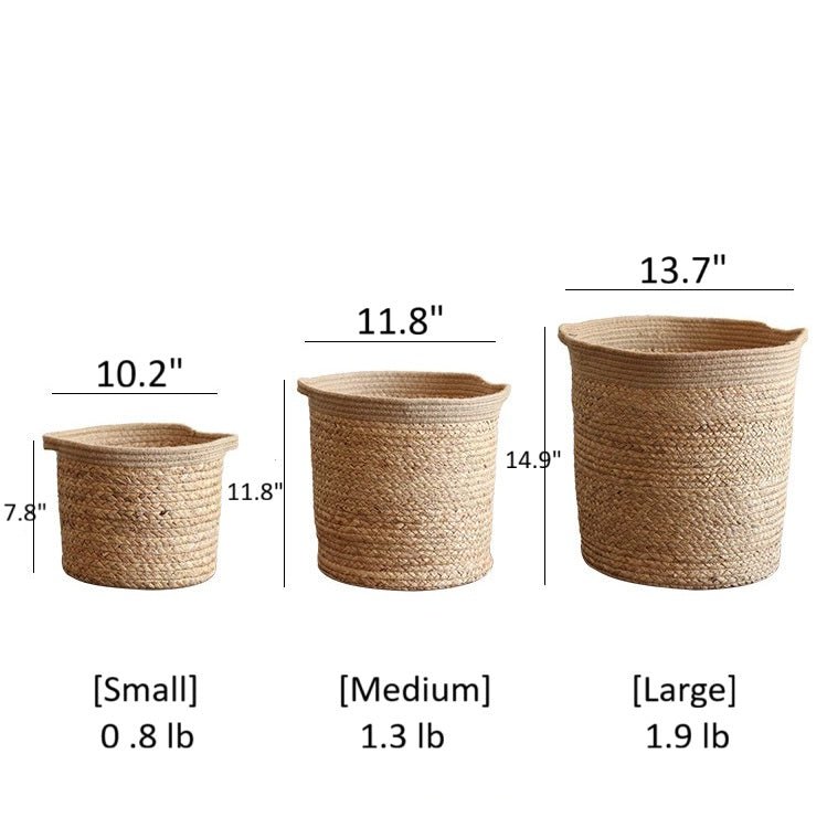 Natural Cylinder Storage and Planter Basket, view 8