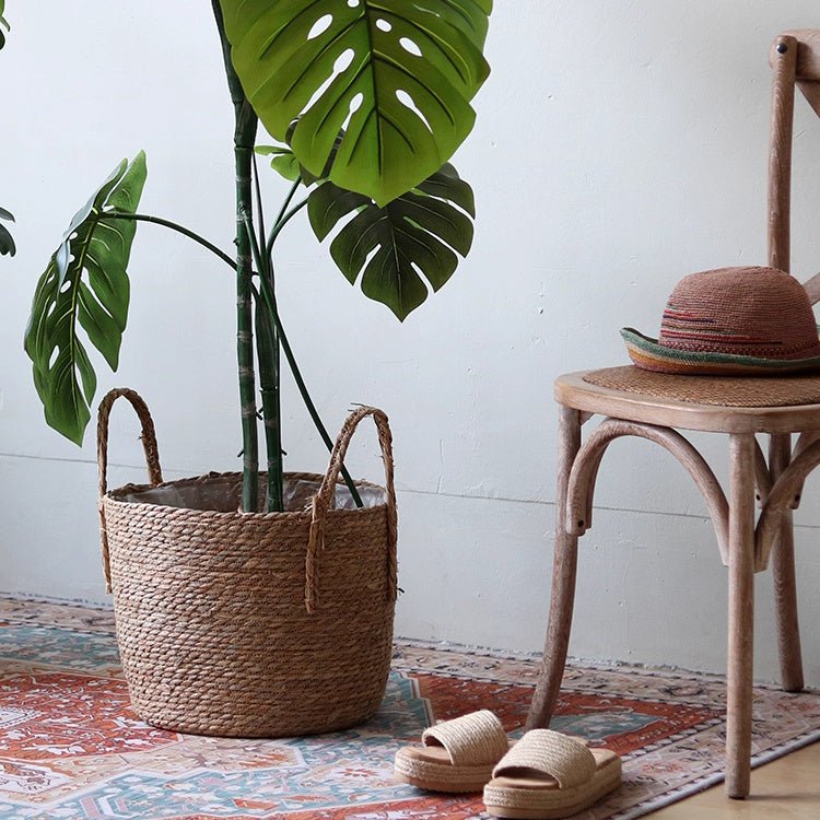 Handwoven Seagrass Basket for Plants, view 2