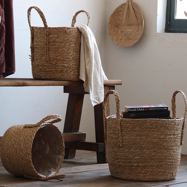 Handwoven Seagrass Basket for Plants, view 3