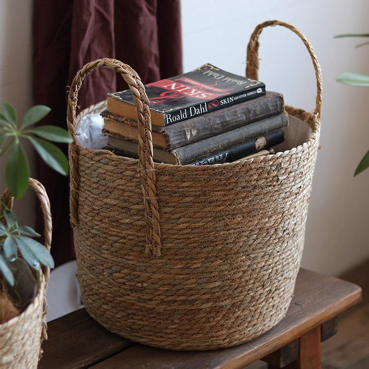 Handwoven Seagrass Basket for Plants, view 7