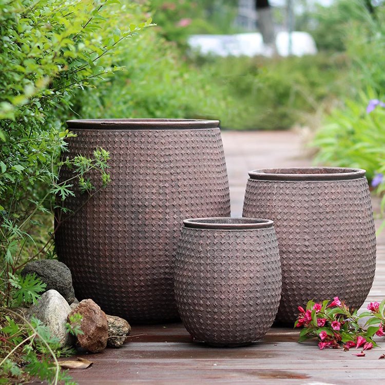 StoneNest Textured Planter, view 3