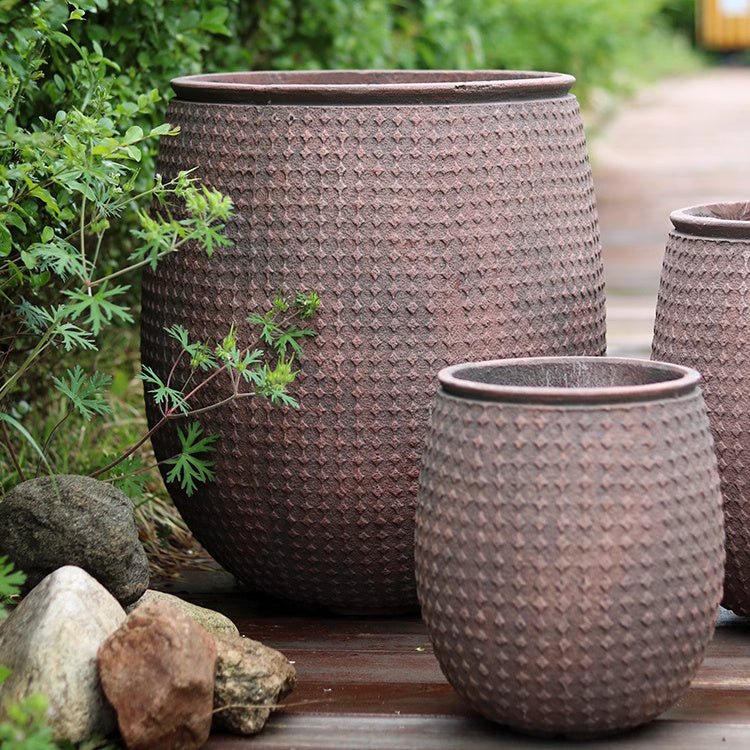 StoneNest Textured Planter, view 4