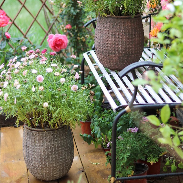 StoneNest Textured Planter, view 6