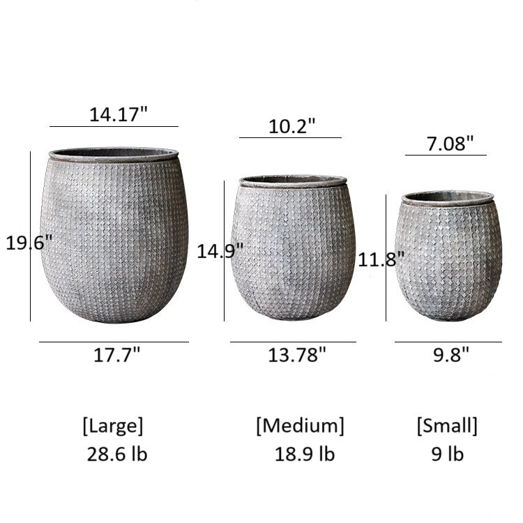 StoneNest Textured Planter, view 9