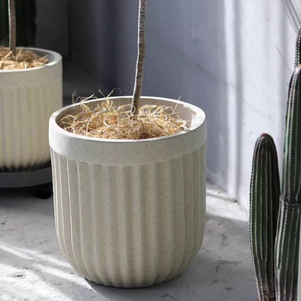 Nordic Vertical Stripe Flower Pot, view 3