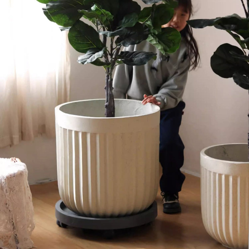 Nordic Vertical Stripe Flower Pot, view 4
