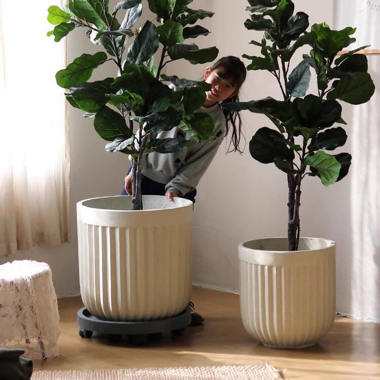 Nordic Vertical Stripe Flower Pot, view 6