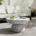 MGO Faux Marble Coffee Table for Indoor and Outdoor Use, view 2