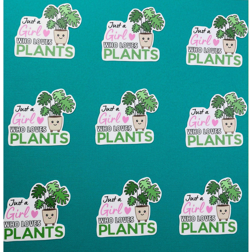 Girl Who Loves Plants Sticker, view 3