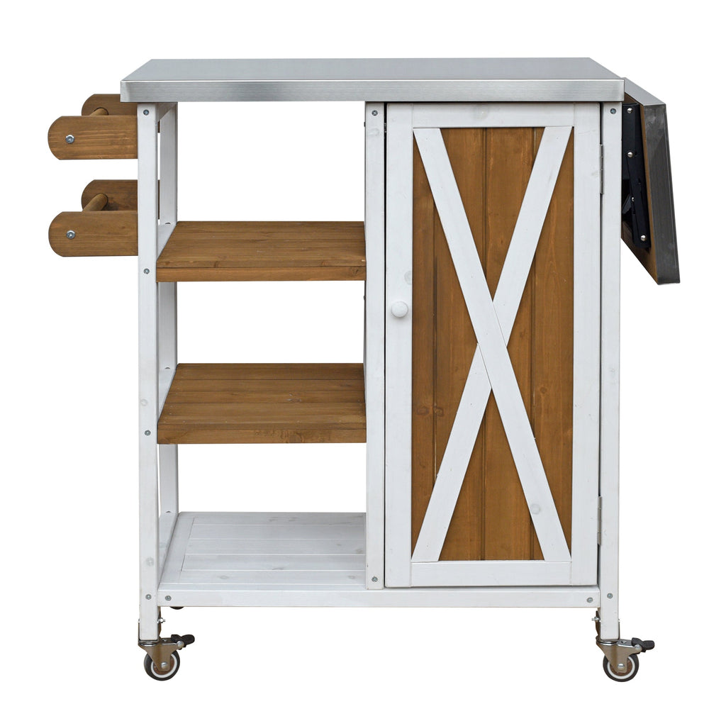 Foldable Outdoor Kitchen Island Patio Prep Station, view 6