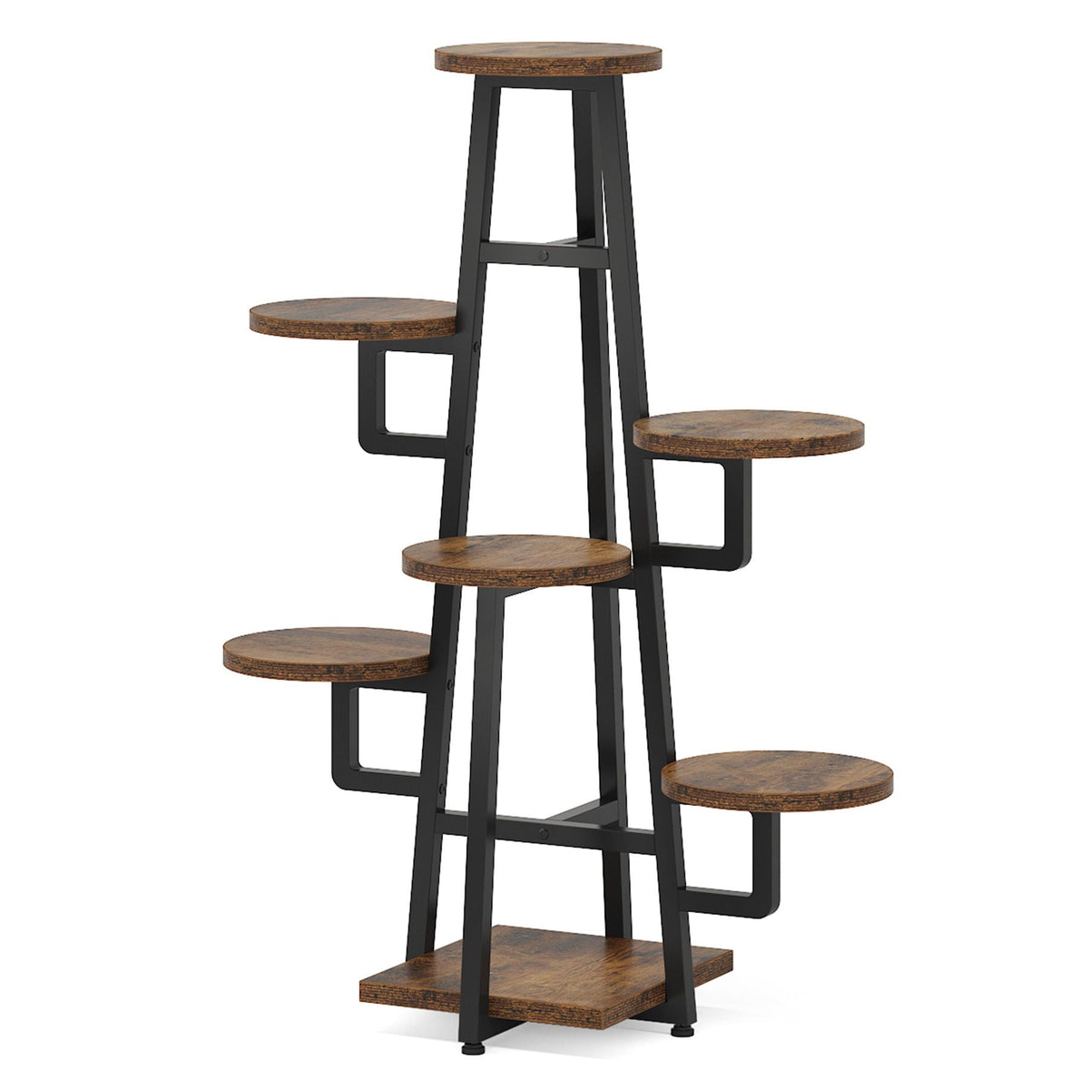 7-tier high-low corner plant shelf, view 13