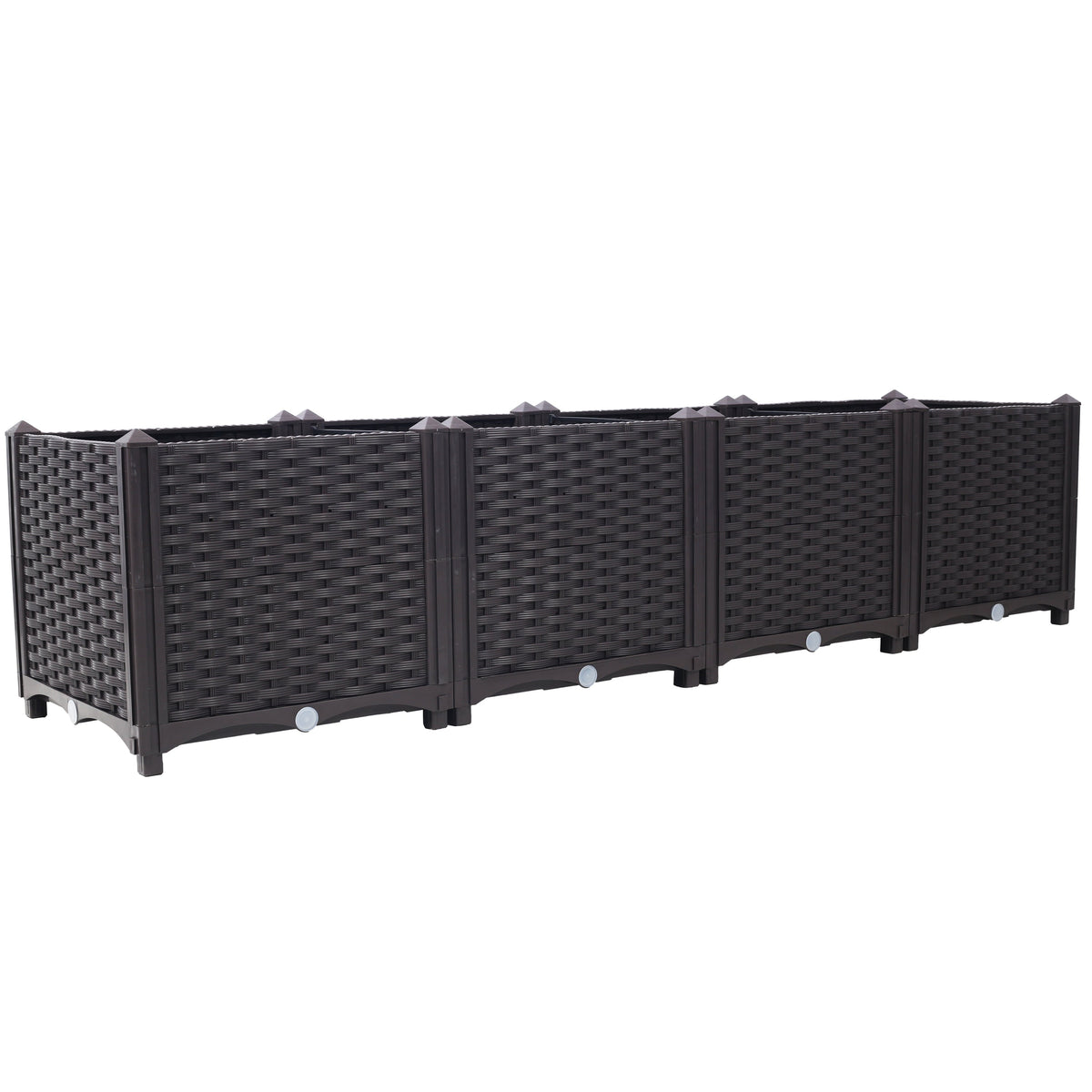 Deep Raised Garden Bed Plastic Planter Box with Self-Watering System - Polypropylene, view 6