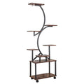8-tier S-shaped plant stand with grow lights