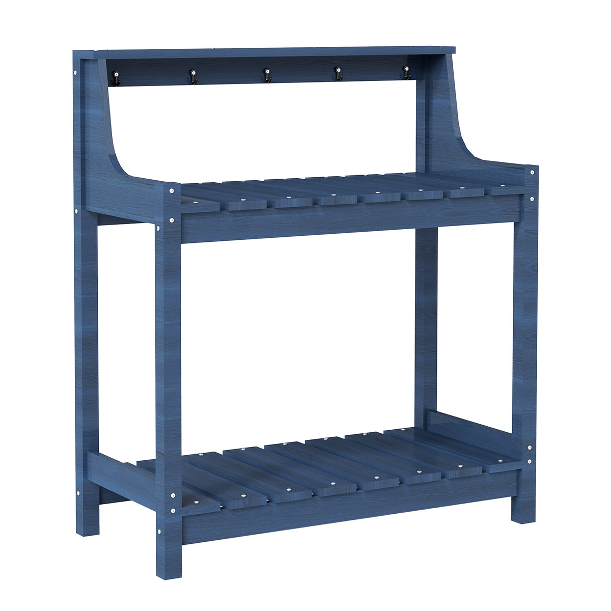 Potting Benches for Outside, HDPE Garden Potting Table with Storage, view 3