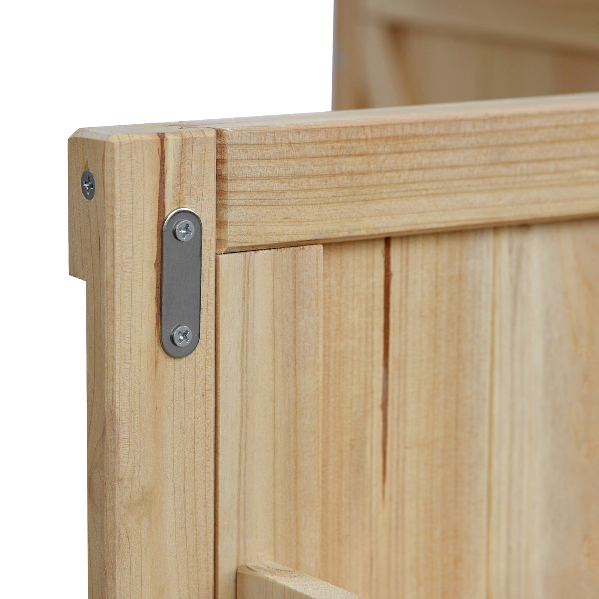K&K Outdoor Kitchen Island – Natural Fir with Stainless Steel Top