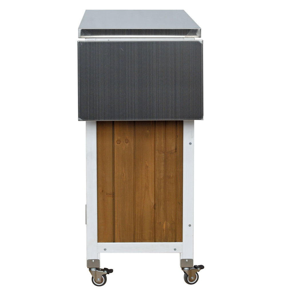 Foldable Outdoor Kitchen Island Patio Prep Station, view 14