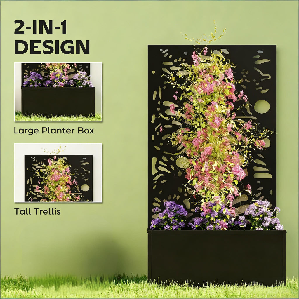 Stylish Plant Bed, Freestanding or Wall Mounted Plant Bed, view 2