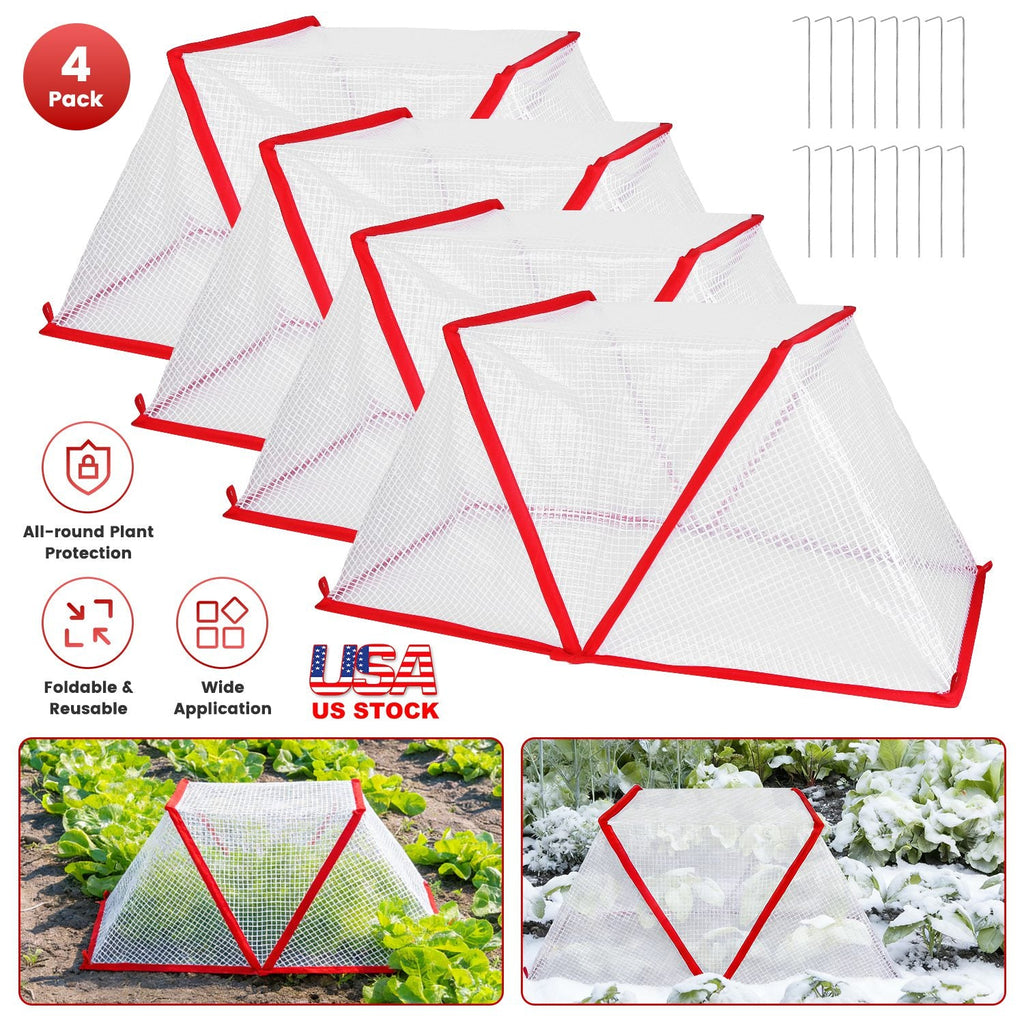 4Pack 31.50×12.99×13.39in Garden Row Accelerator Plants Covers Plant Net Cage Guard Greenhouse Covers, view 7