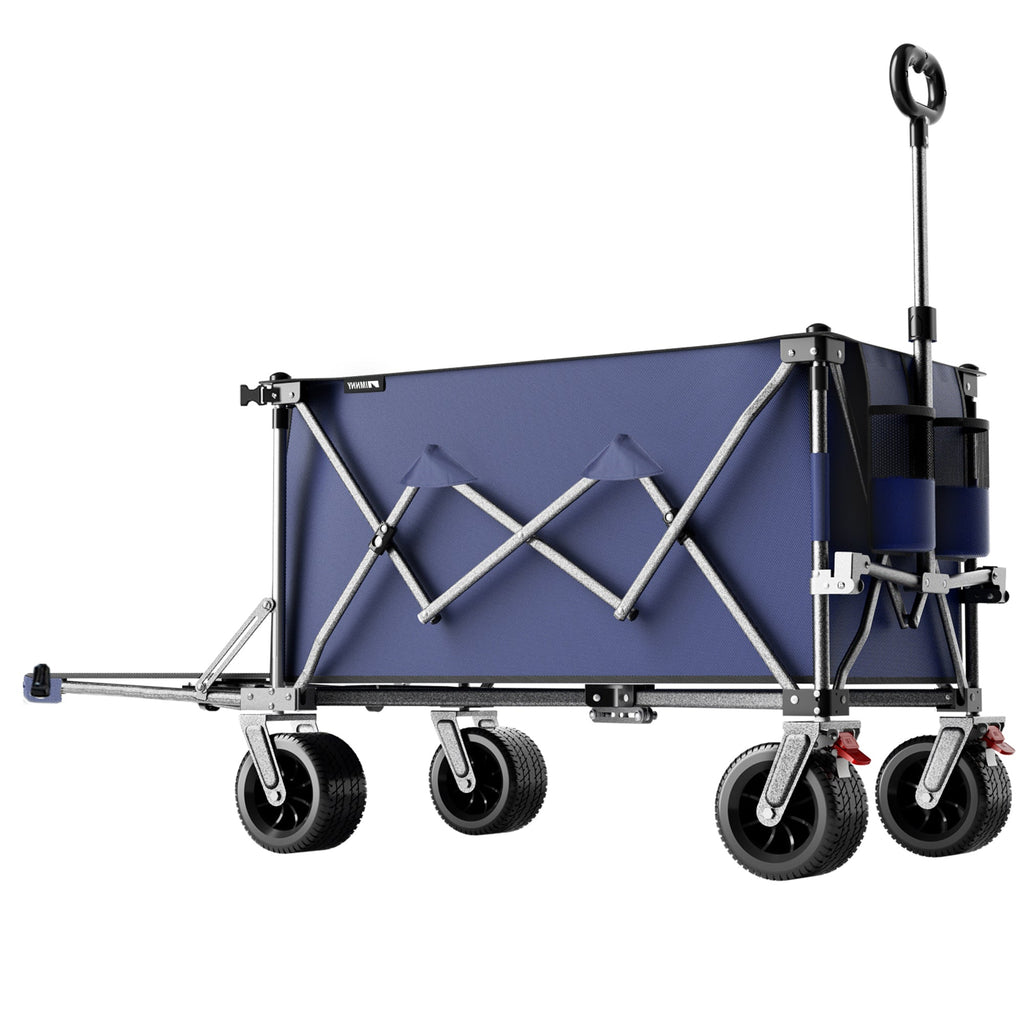 300L Heavy Duty Beach Wagon with Expandable Tailgate - Steel Garden Cart, view 5