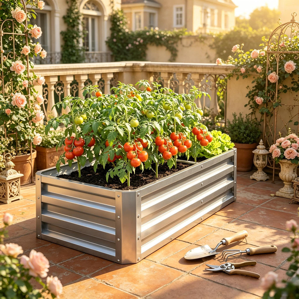 Galvanized Raised Garden Bed, 4' x 2' x 1', view 2