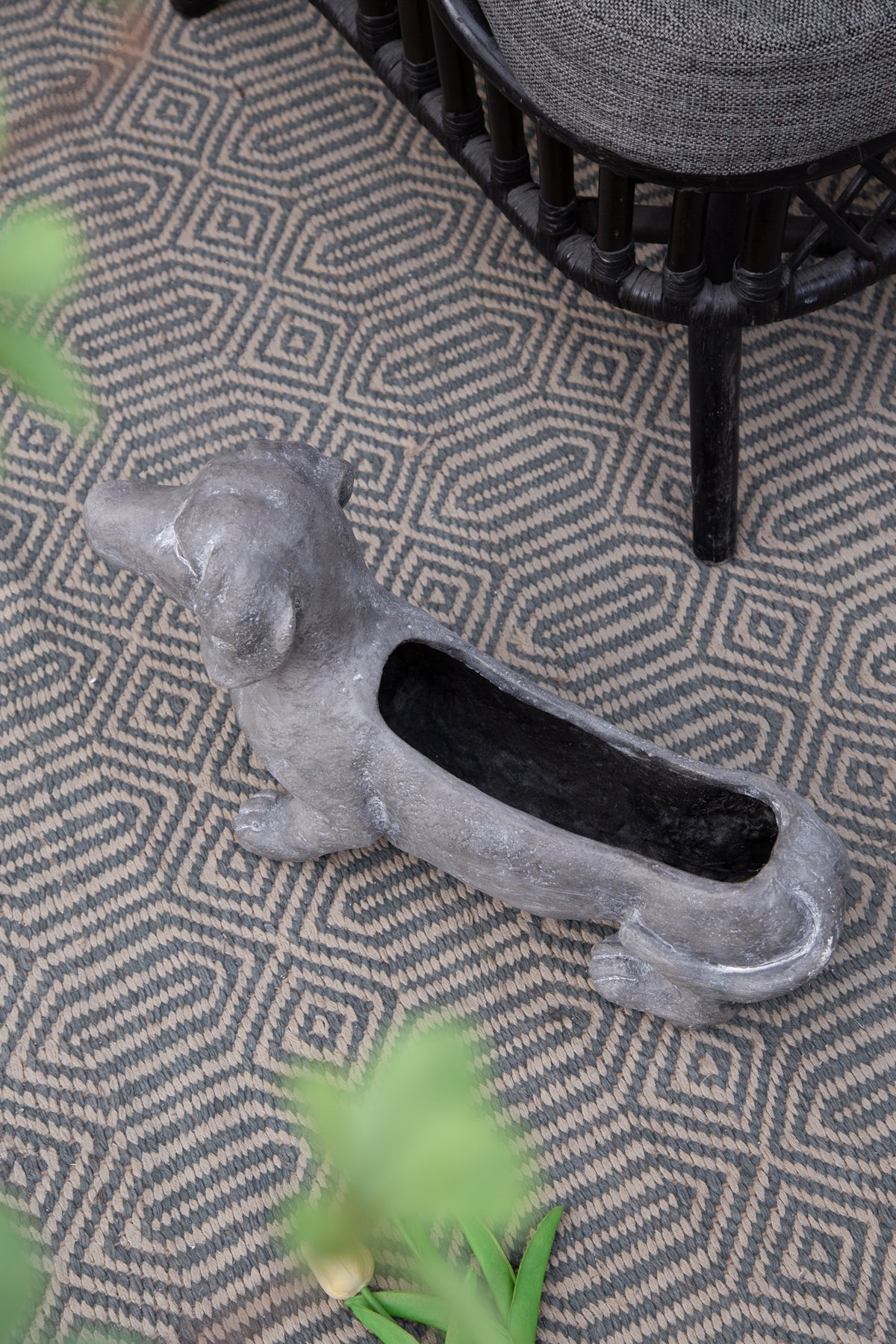 Manon Dog Planter Garden Decor with Durable Magnesium Oxide - Gray, view 10