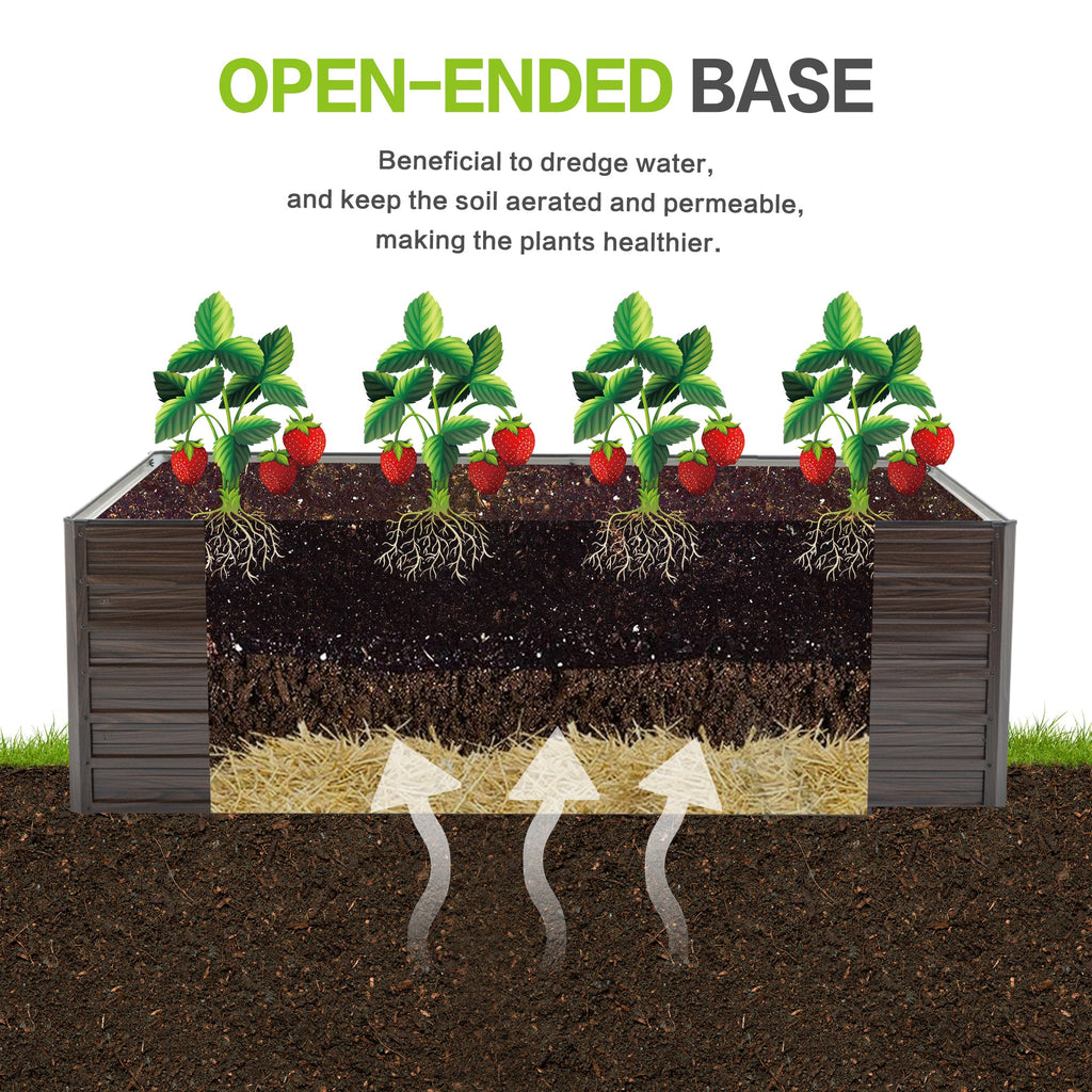 74.6"x35.4"x25" Raised Garden Bed Kit, view 4
